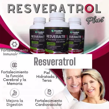 RESVERATROL 60 Caps. Fuente de Juventud!!